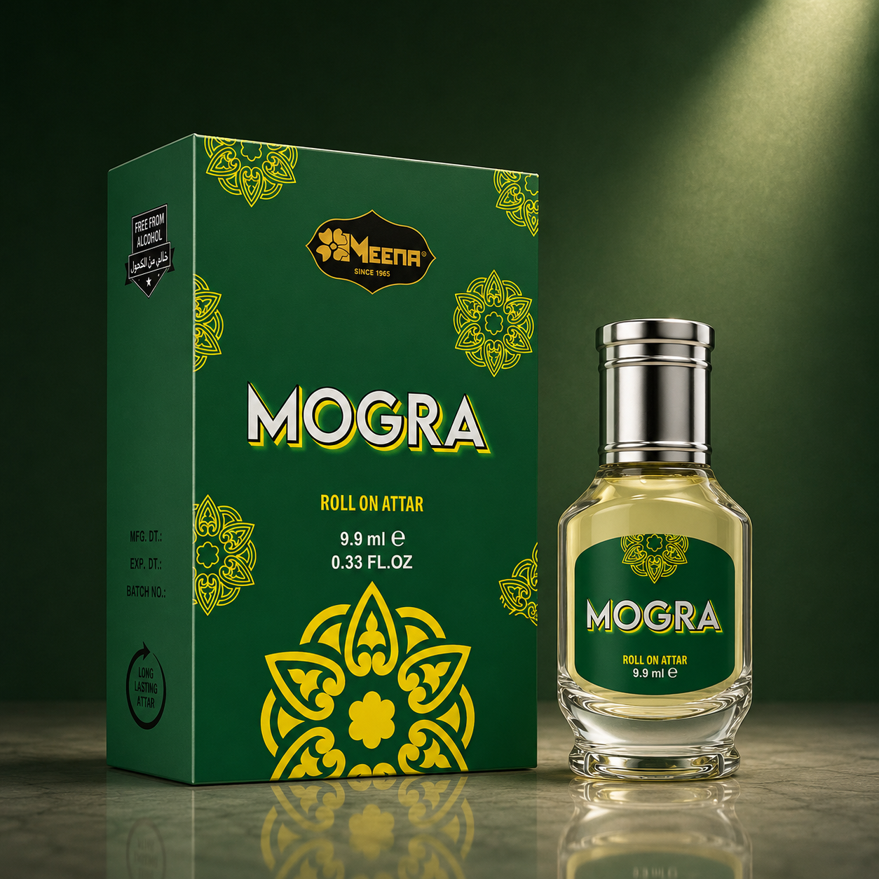 Mogra Attar – 9.9ML | Green, Floral & Indian Mogra Flower Fragrance