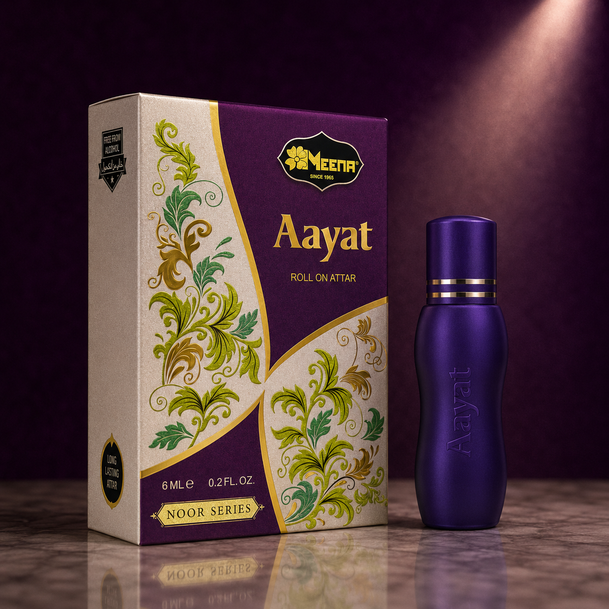 Aayat Attar 6ml – Warm Spicy & Floral Jasmine, Orange, Sweet Amber