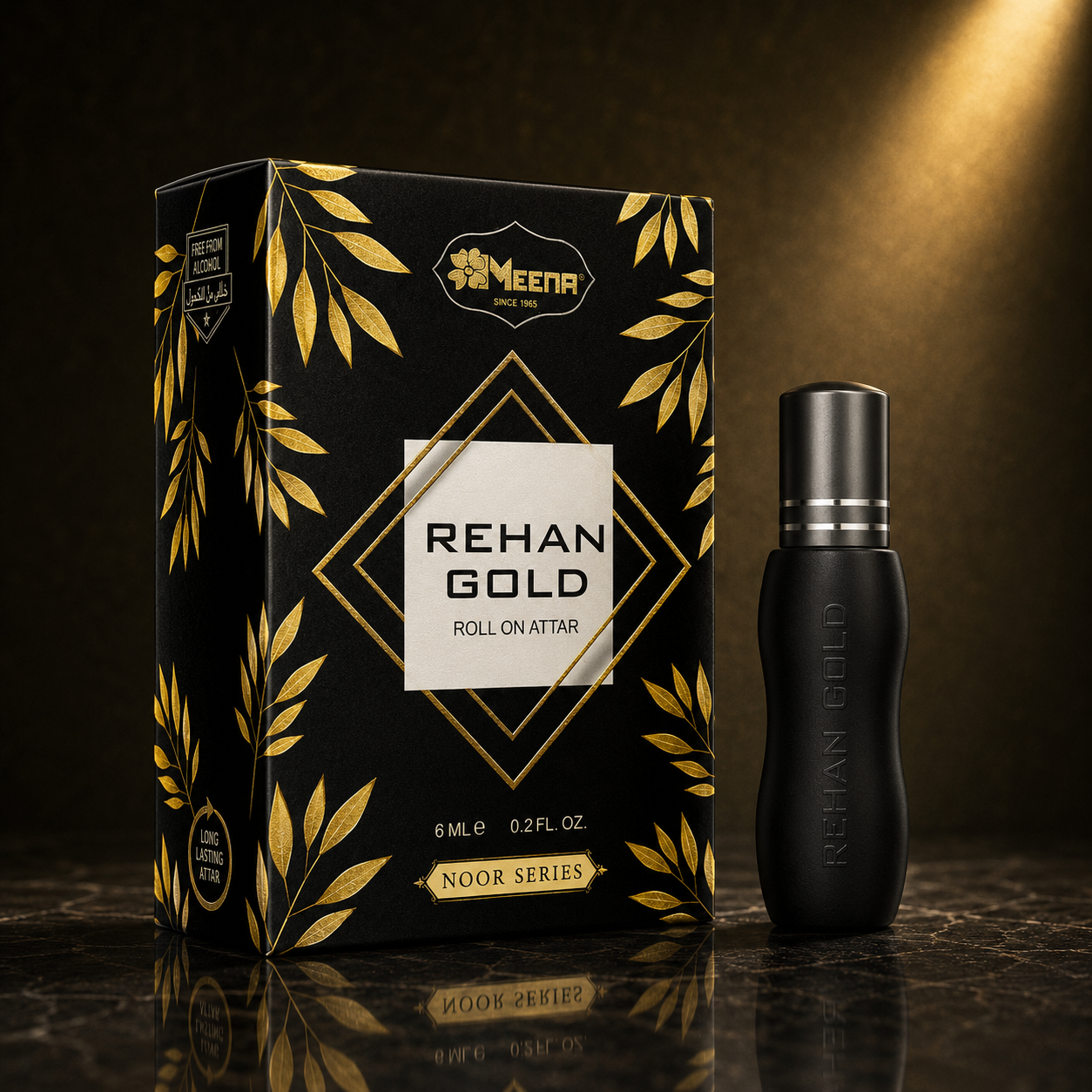 Rehan Gold Attar – 6ML | Intense Green, Herbal & Woody Fragrance