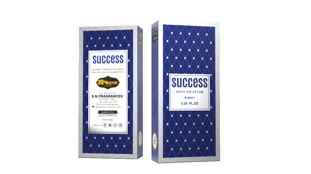 Success Attar – 6ML Pack of Two | Fresh, Floral, Fruity, Creamy & Powdery Fragrance